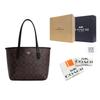 Coach City Leather Shoulder Bag Medium Womens Gold Brown Black