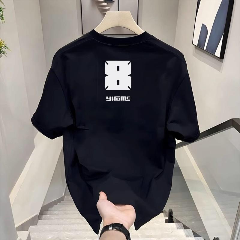 Trendy Brand Short-Sleeved Pure Cotton Men'S Printed T-Shirt Trendy Men'S And Women'S Versatile Round Neck T-Shirt Men'S
