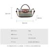Contrasting Color Striped Dumpling Bag Women's New Seaside Vacation Bag Hand-held Woven Bag Shoulder Messenger Bag