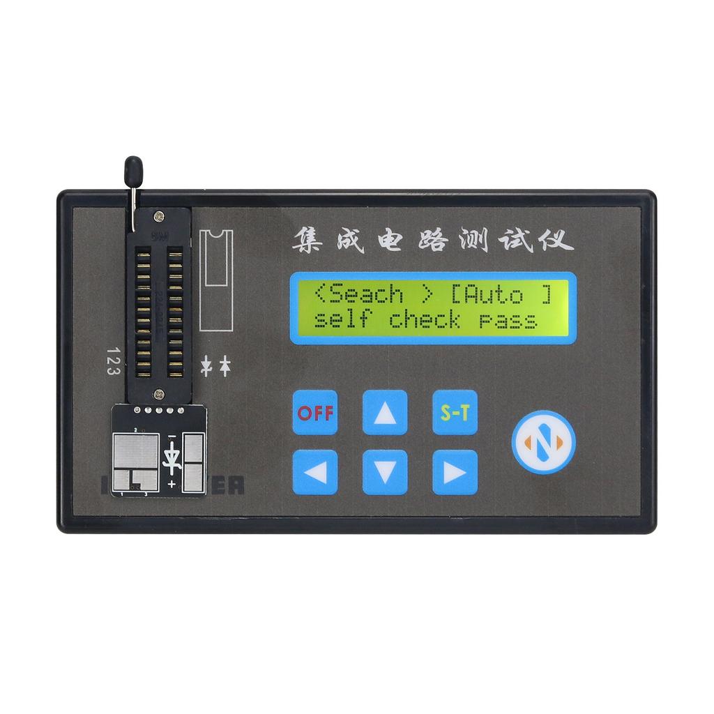 Integrated Circuit Tester Digital IC Tester with Sockets for Logic Chip Optocoupler Diode Transistor