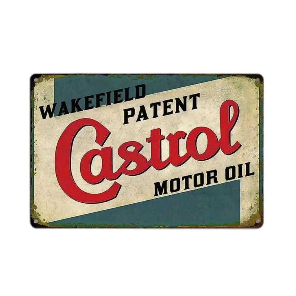 Retro Vintage Gassmotorolje Metallskilt Morsom Plakett Veggkunst Plakater Dekor for Garasje Kafé Bar Pub Mannshule Veggdekorasjon