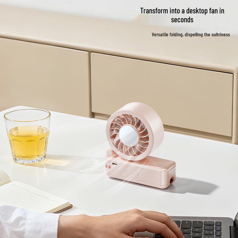 Portable Clip-on Fan with USB Charge and Semiconductor Cooling for Dorms