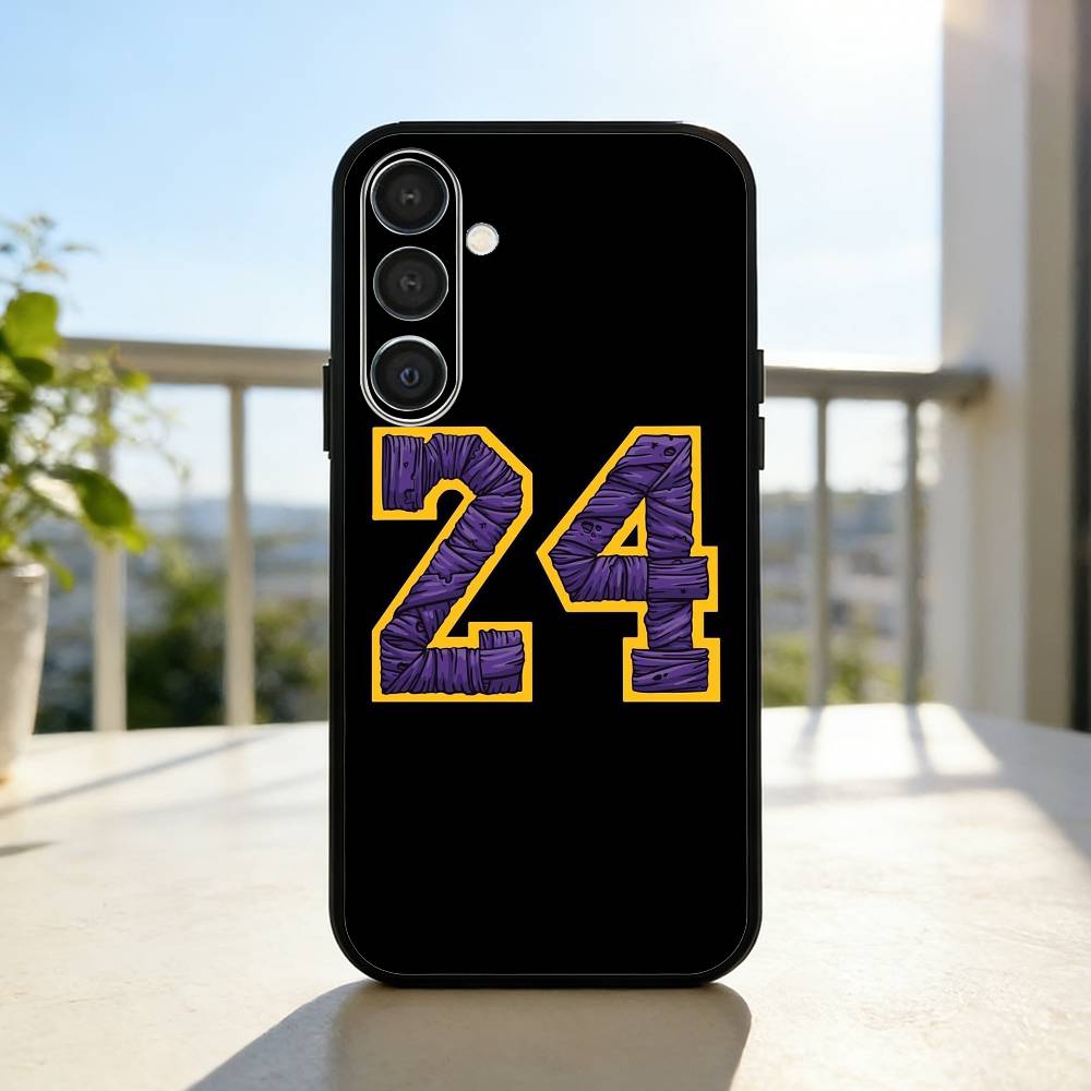 K-Kobe B-Bryant 24 Phone Case For Samsung A73,72,71,53,52,51,22,91,80, Soft Black Cover