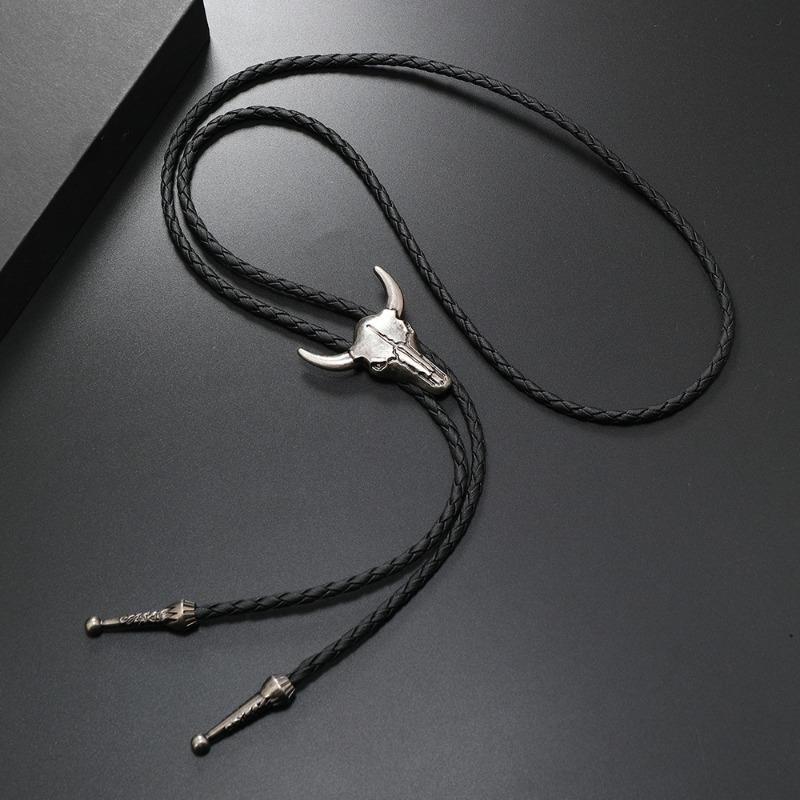 

Модная ретро персонализированная цепочка-свитер с головой коровы, креативное универсальное повседневное ожерелье, унисекс ожерелье серебряный