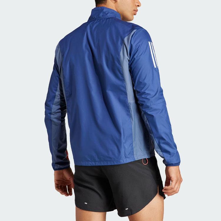 Adidas Own The Run Colorblock Jacket Men Outerwear Navy IK4992