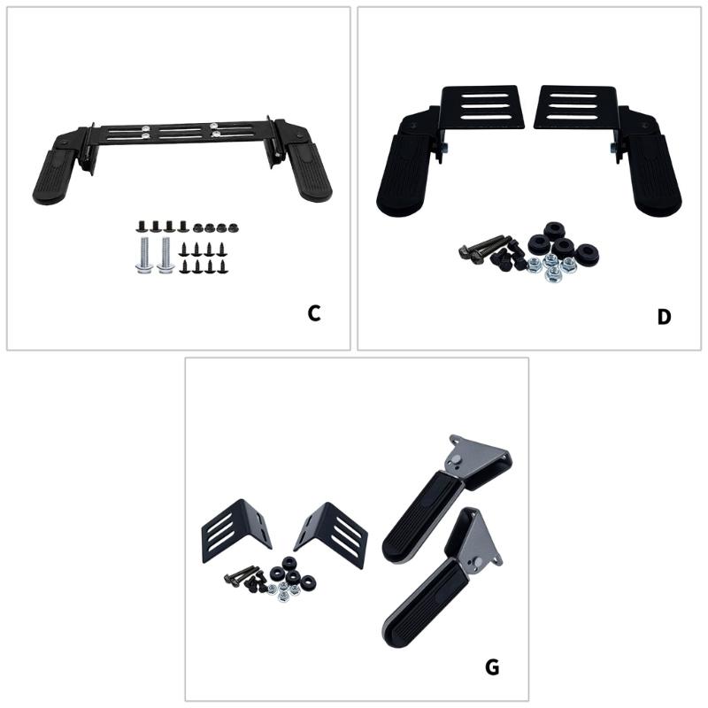 Universal Scooter Modification Accessories Foldable Front Pedals Easy Installation Electric Bike Footrest Replacement