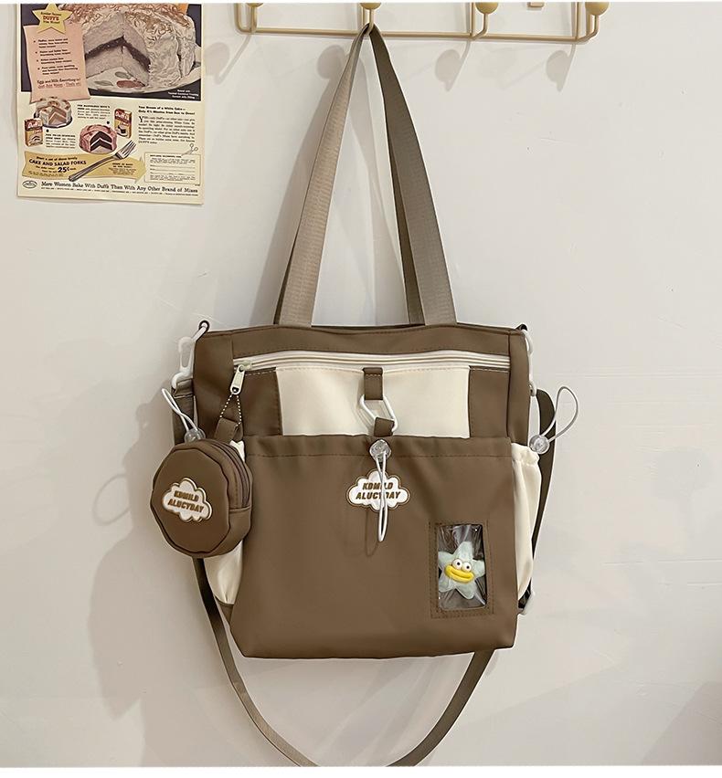 High-value Soft Girl Girl Backpack Small Ins Mini Small Bag Female College Student Spring Outing Two-piece Backpack