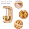 Creative Japanese Style Magnetic Wooden Door Bell Home Entrance Wind Chime Decoration Dopamine Walnut Copper Ornam Wind Chimes