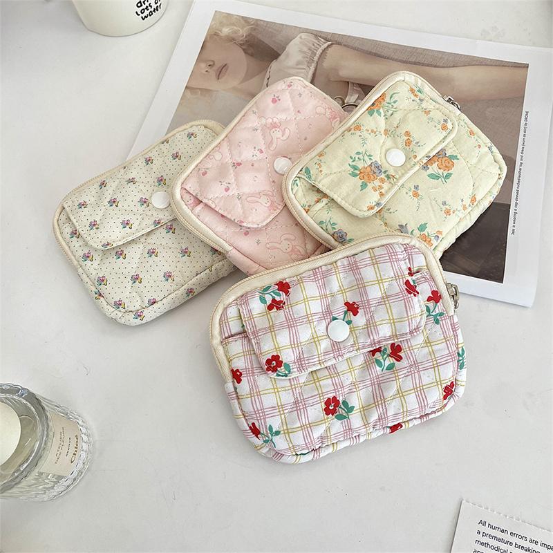 Cute Cartoon Small Travel Document Bag Portable Storage Bag Mini Item Holder Fashion Multifunctional Coin Purse Pendant Gifts