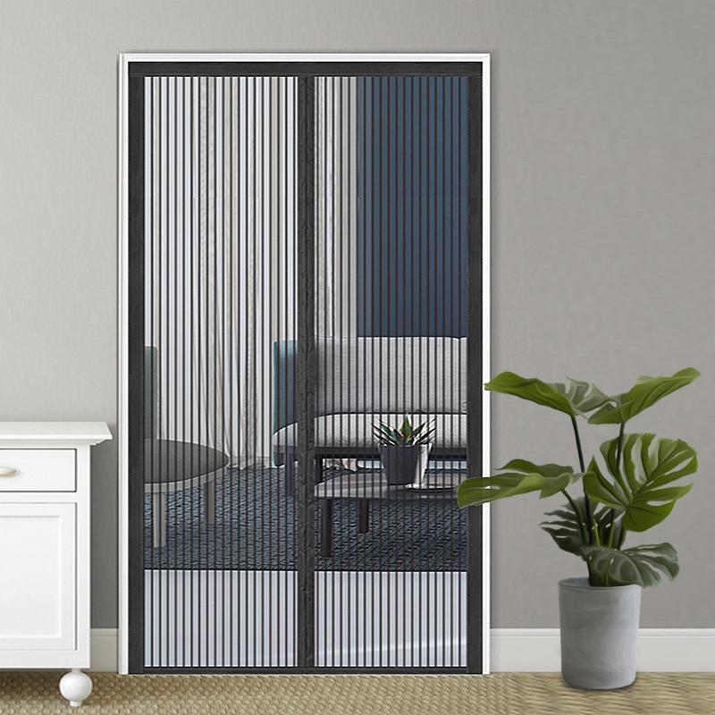 No Punching Magnetic Screen Door Curtain Anti Mosquito Insect Fly Bug Automatic Closing Door Curtain  Multi Size Mesh Nets
