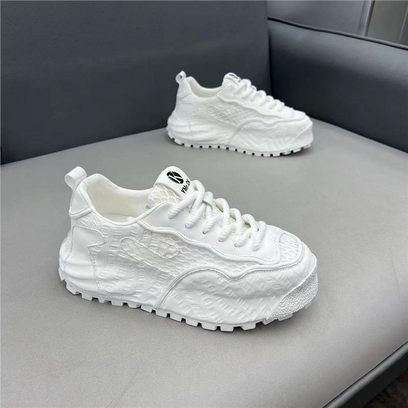 Весна новинка сетка-соты дышащая мягкое дно удобный и повседневный qs 38 leather shoe size белый