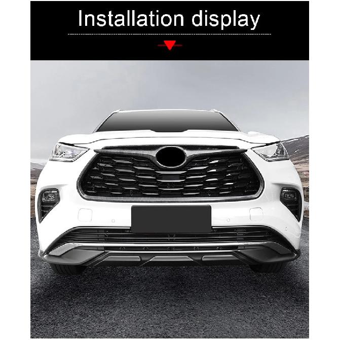 For Toyota Highlander XU70 Kluger 2020 2021 2022 2023 2024 Car Front Grille Insect Screen Modification Part Accessories