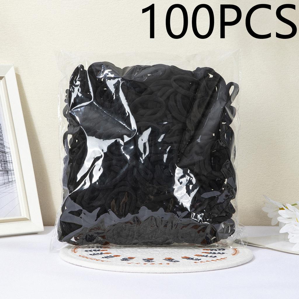 100 STÜCK/ Set grundlegende Nylon-Scrunchies für Damen und Mädchen Mode-Haaraccessoires für Mädchen Gummiband-Kopfschmuck
