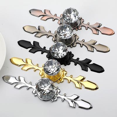 1PC Schranktürgriffe Luxus-Schrankknöpfe Schranktürgriffe Möbelgriff Glas Diamantform Design Kristallgriffe
