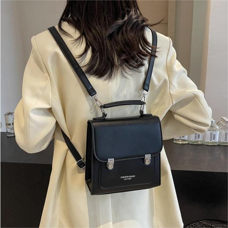 Commuter Backpack Ladies Retro Versatile Handbag Trendy Shoulder Bag