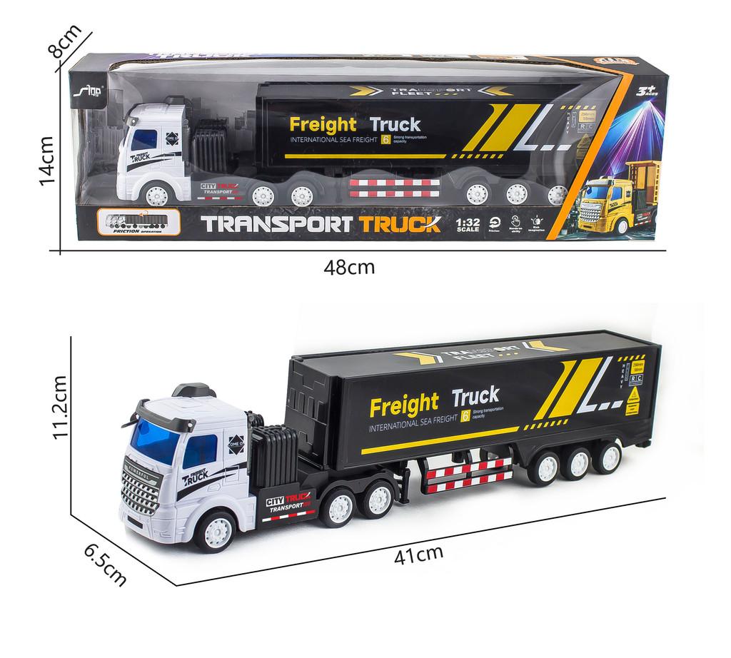 Double Trailer Decker Container Truck Engineering Vehicle Model Children Toy