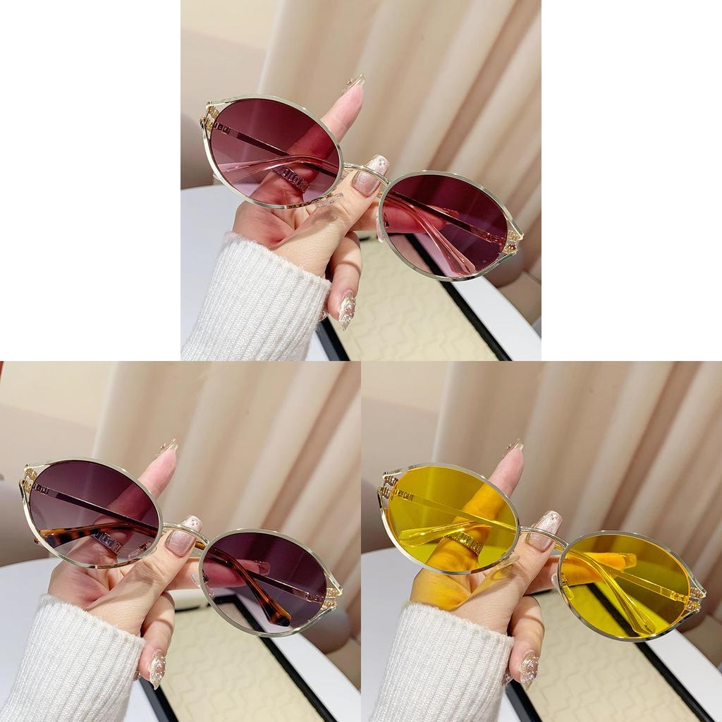 Elegant Metal Frame Cat Eye Sunglasses With Tinted Lenses For Fashion Streetwear And Parties