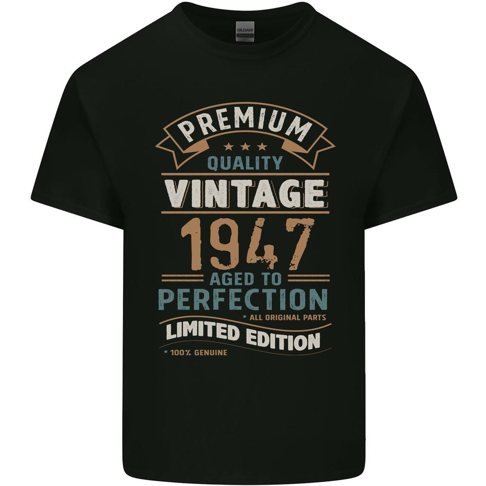 Premium Vintage 78th Birthday 1947 Mens Light Cotton T-Shirt Unisex T-Shirt XXXL
