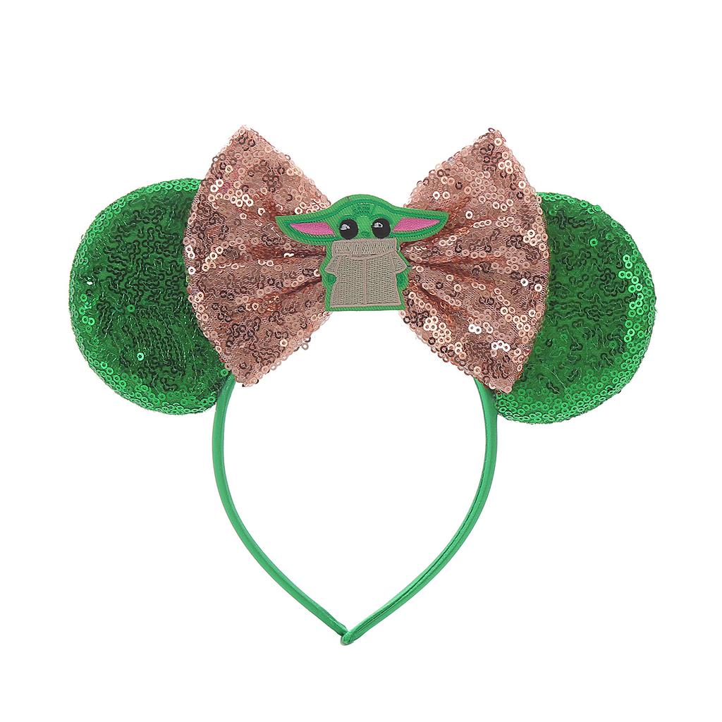 Newest Mouse Ears Headband Kid Adult Festival Party Sequins HairBow Hairband Women Girl Hair Accessories Gift