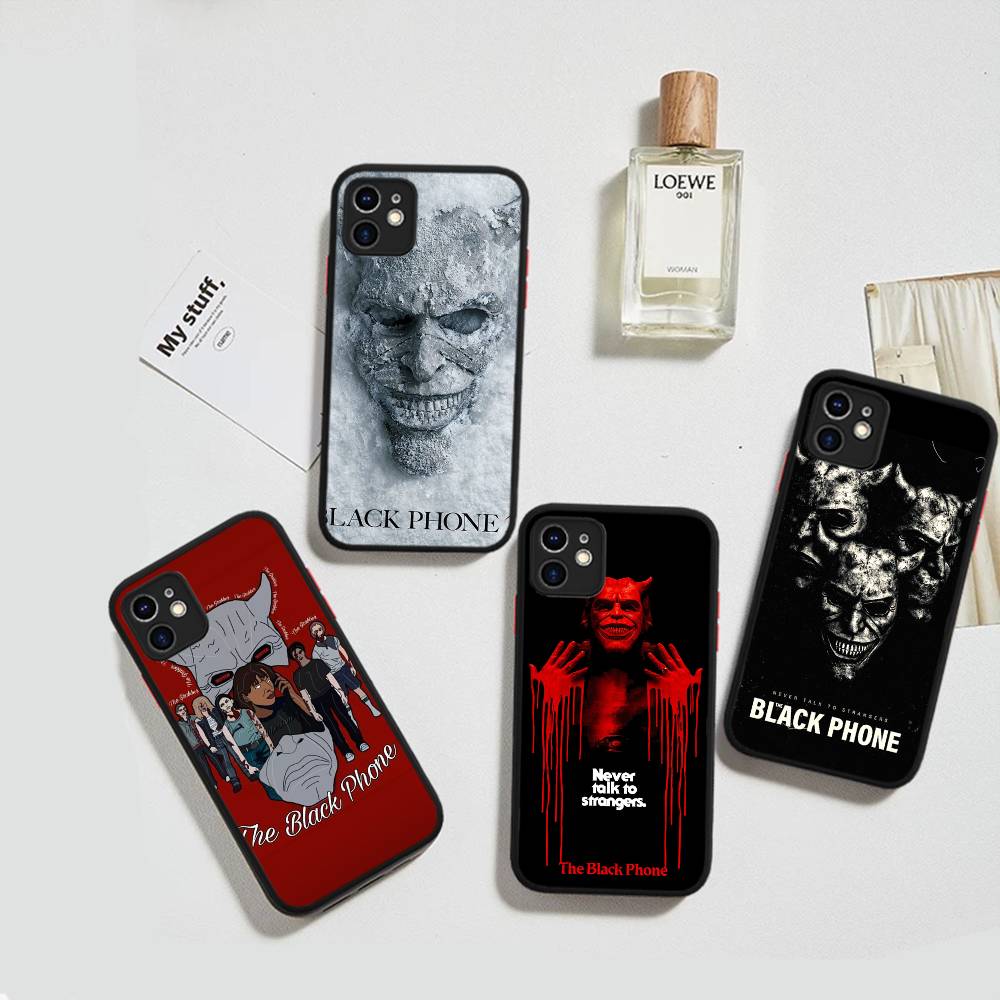 Horror Movie The B-Black P-Phone Phone Cases For IPhone 16 15 14 Plus 13 12 11 Pro Max Matte Oft Bumper Phone Cover
