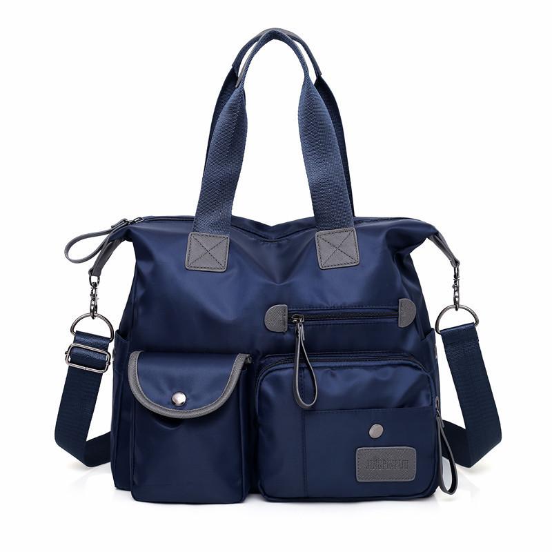 Bolso de Mano de Nailon para Mujer Bolso de Hombro Gran Capacidad Casual Bolso Cruzado