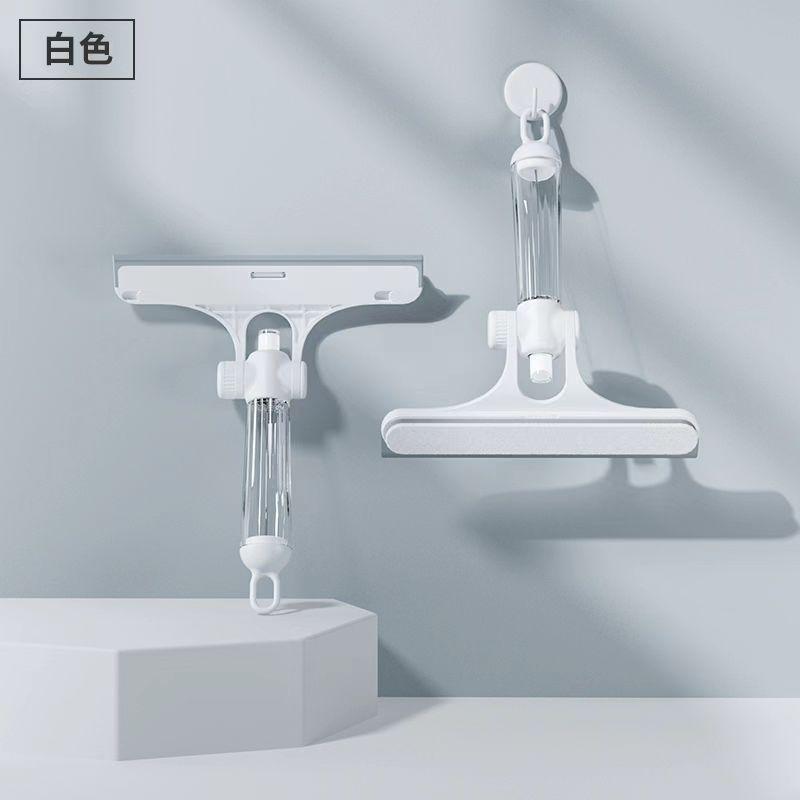 Lamgool Glass Cleaning Tools 4 In 1 Window Cleaning Brush With Spray Double-sided Window Cleaner for Bathroom Mirror Glass Wiper