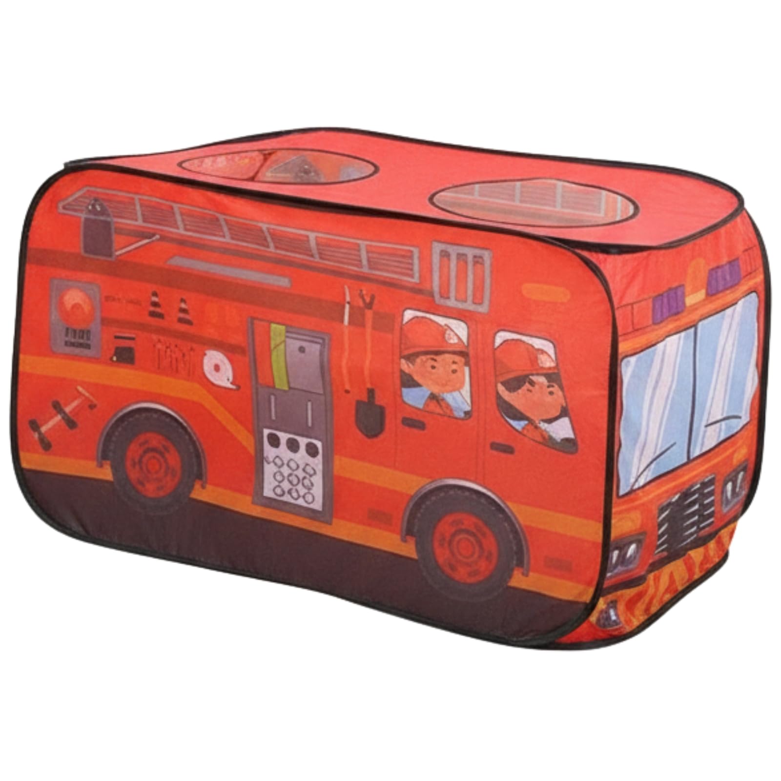 

Cocoriko Kids Tent, One-Touch Setup, with Storage Bag, Ball Pit, Playhouse, Foldable, Indoor Tent for Children (Fire Truck Design)