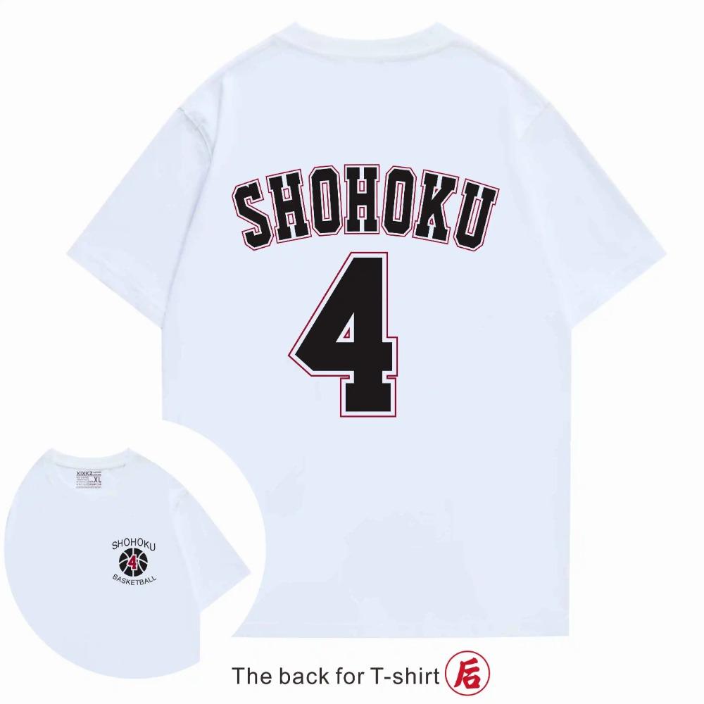 2025 Summer Cotton Slam T-shirt Japanese Anime Harajuku Sports Short Sleeve Top Printed Streetwear Men and Women Couples