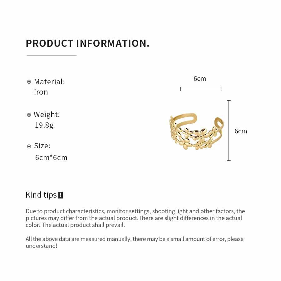 Metallisch Minimalistisch Unregelmäßige Armbänder Damen Mehrschichtig Blume Geometrisch Offener Armreif Stilvoll Exquisit Bankett Schmuck Geschenke