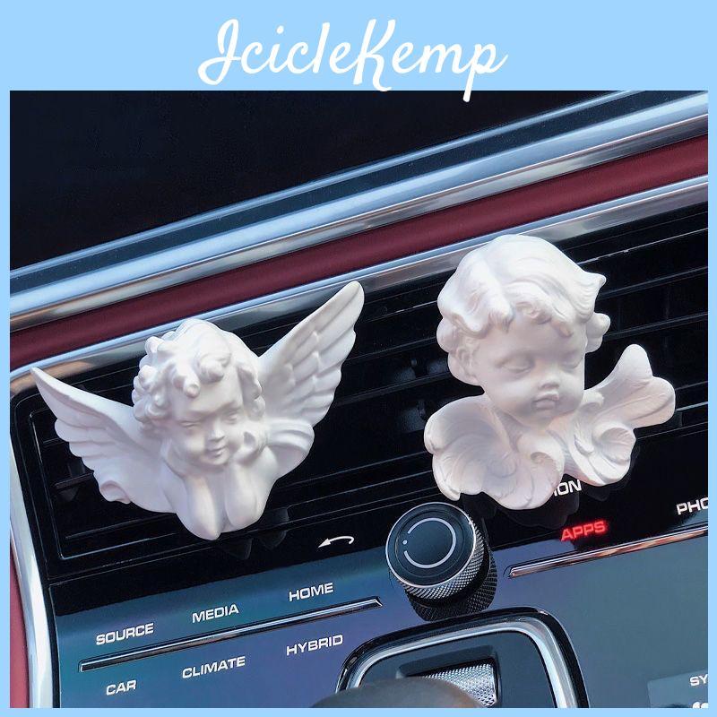 Aromatherapy Car Angel Gypsum Perfume Wings Car Air Outlet Fragrance Stone Elegant Longlasting Car Interior Decoration Supplies Ornaments