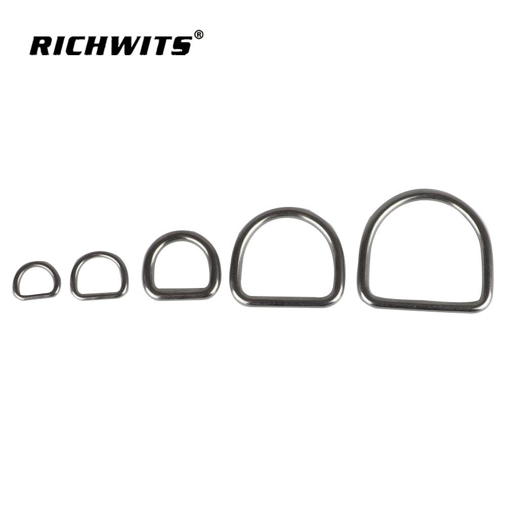 304 Stainless Steel D-ring Webbing Buckle Semicircle Luggage and Sunshade Rings