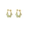 Elegant French Retro Hetian Jade Earrings: Unique Cold Style Design for Women