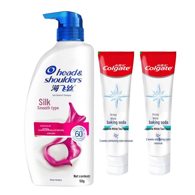 Colgate Whitening Toothpaste & Shampoo Family Set