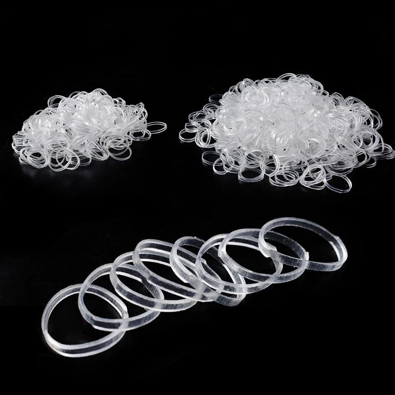 Clear Ponytail Rope Rubber Band Rubber Band Fixer Women's Elastic Women's Tie Tie Tie Hairpin Hair Accessories Tools Hair Tie