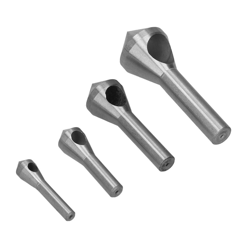 4Pcs Countersink Deburring Drill Bit High Speed Steel 4241 Chamfering Tool Oblique Hole