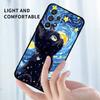 Cute Cartoon Cat Illustration For Samsung A41 A35 A34 A33 A32 A25 A24 A23 A21s A06 A05 A04 A03 Note 10 20 Ultra 5G Black Case