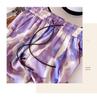 Plus Size Women's Summer Ice Silk Wide-Leg Pants: High Waist, Slimming, Cool & Casual.