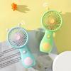 Portable Cartoon USB Rechargeable Mini Fan for Students and Desktops