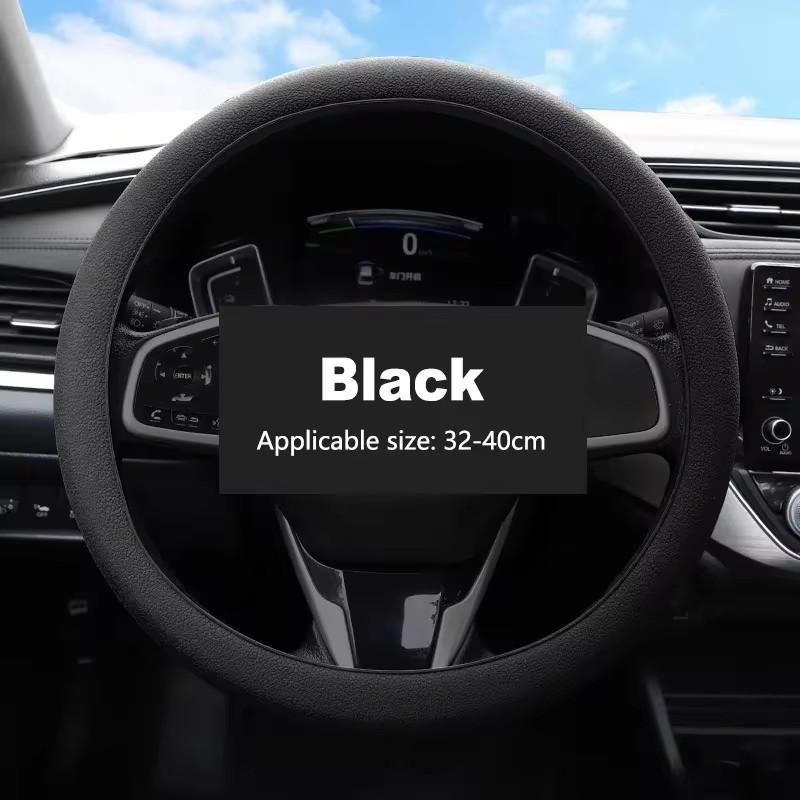 Universal Silicone Car Steering Wheel Elastic Glove Cover ElasticTexture Soft Multi Color Auto D Type Decoration Accessories