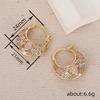 New European And American Multi Color Ear Buckle Women'S Rose Fresh Accessories Forest Style Vacation Style Accessories