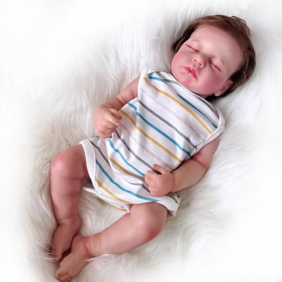 

48cm Simulation Rebirth Doll Full Plastic Reborn Doll 48cm білий