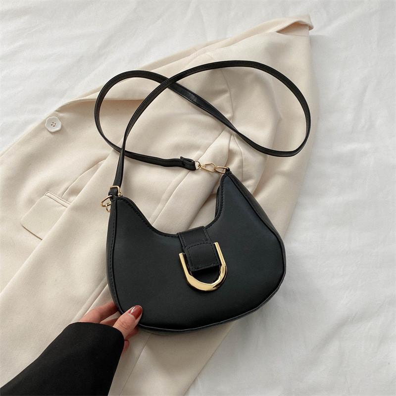 

Elegant Black White Pink Brown Casual Crossbody Bag Stylish Simple Design For Women