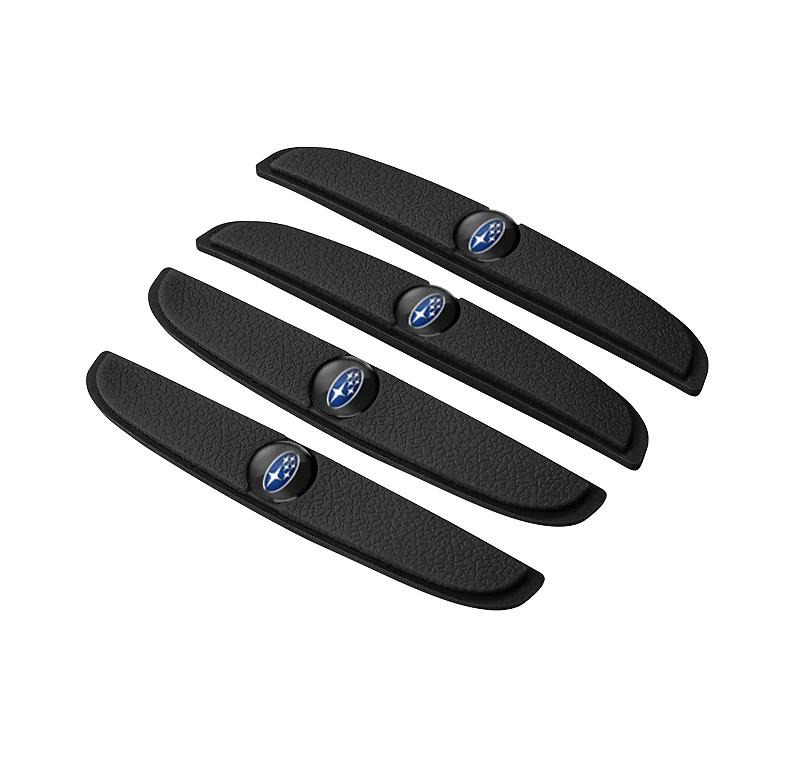 4Pcs Rubber Anti Collision Strip Car Body Protector Stickers For Subaru Impreza WRX XV Legacy Forester BRZ STI Outback Tribeca dis2