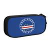 Fashion Cape Verde Flag Pencil Case  Pencilcases Pen Box for Student Large Storage Bag School Supplies Cosmetic Accessories