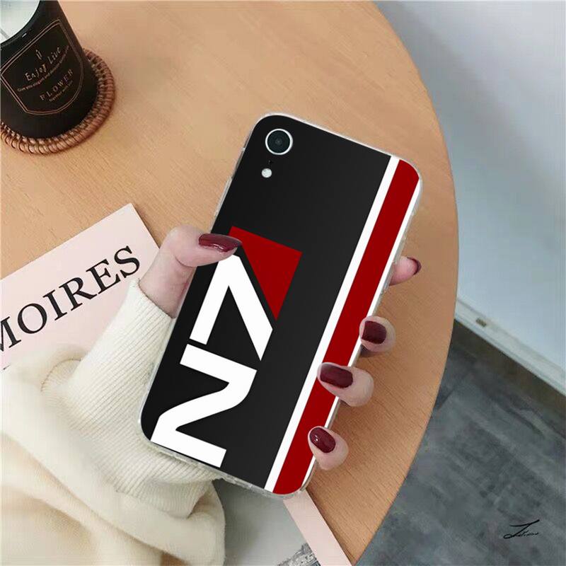 N7 Mass Effect Phone Case for iPhone 8 7 6 6S Plus X SE 2020 XR XS 14 11 12 13 Mini Pro Max Mobile Case