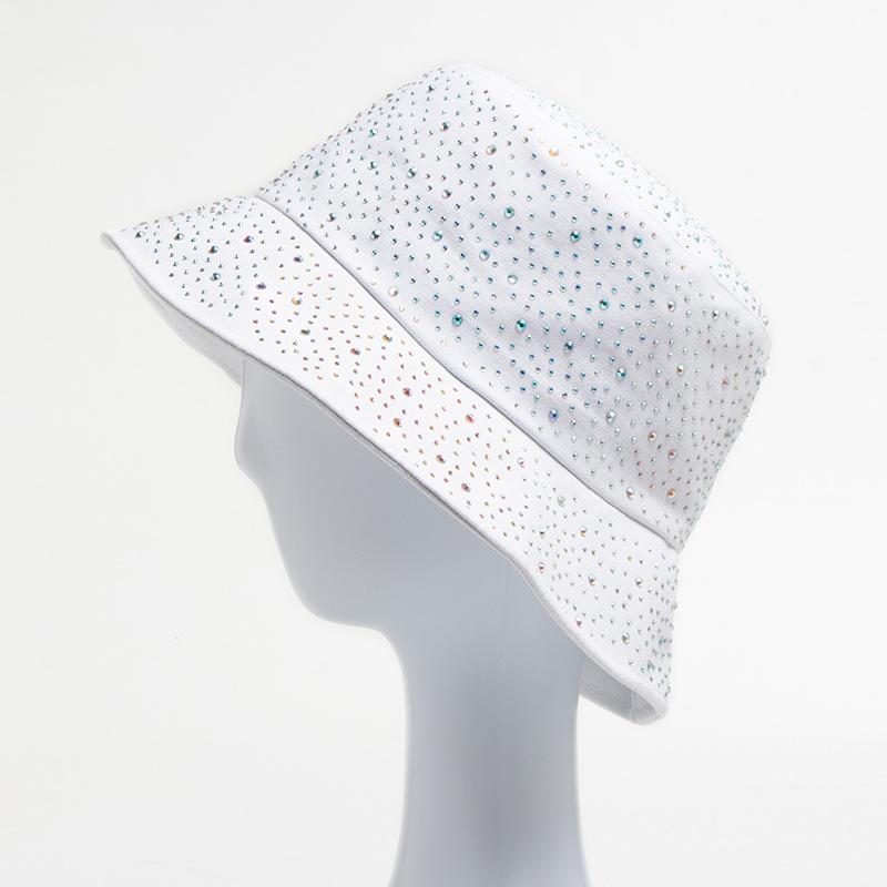 New Fisherman'S Hat Women'S Water Diamond Cotton Sunshade Cap Spring/Summer Autumn Fashion Panama Hat