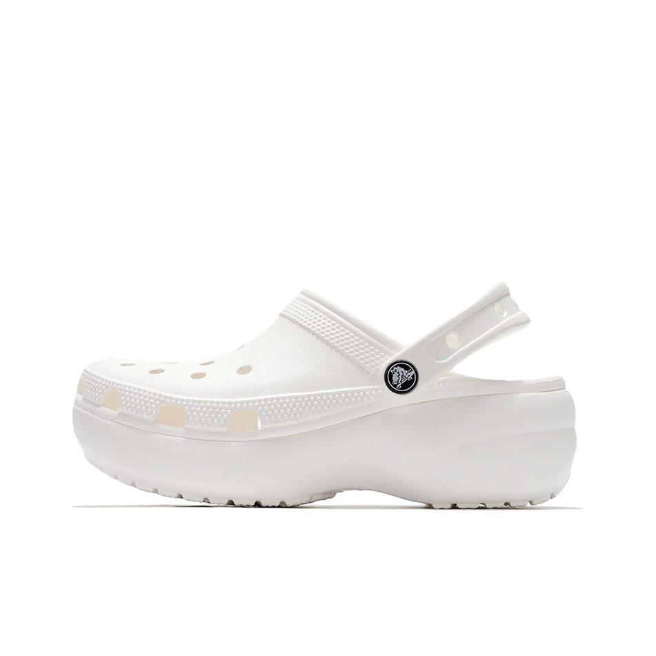 Crocs Classic Platform Clog White Women's 206750-100