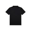 Skechers Solid Color Letter Print Short Sleeve Polo Shirt Men Tops Black P122M053-0018