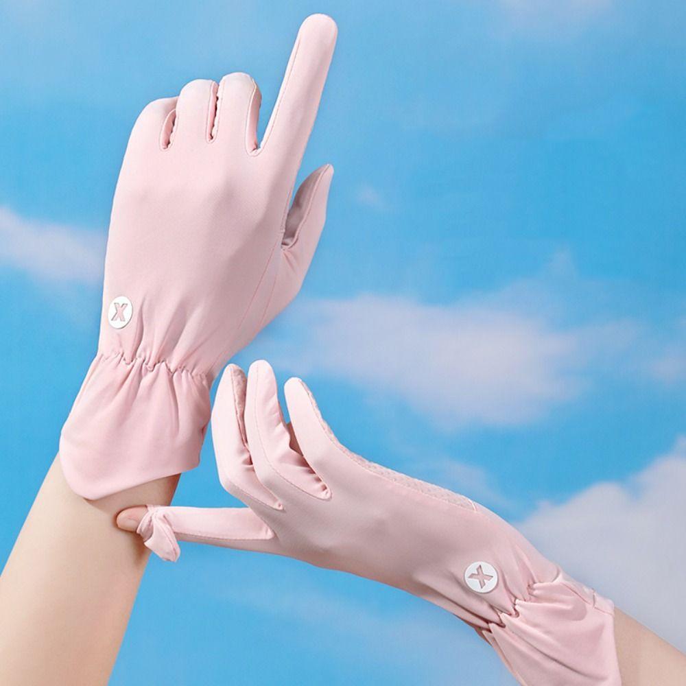 

Gloves Sun Protection Gloves Two Fingers Gloves Summer Sunscreen Gloves Riding серый
