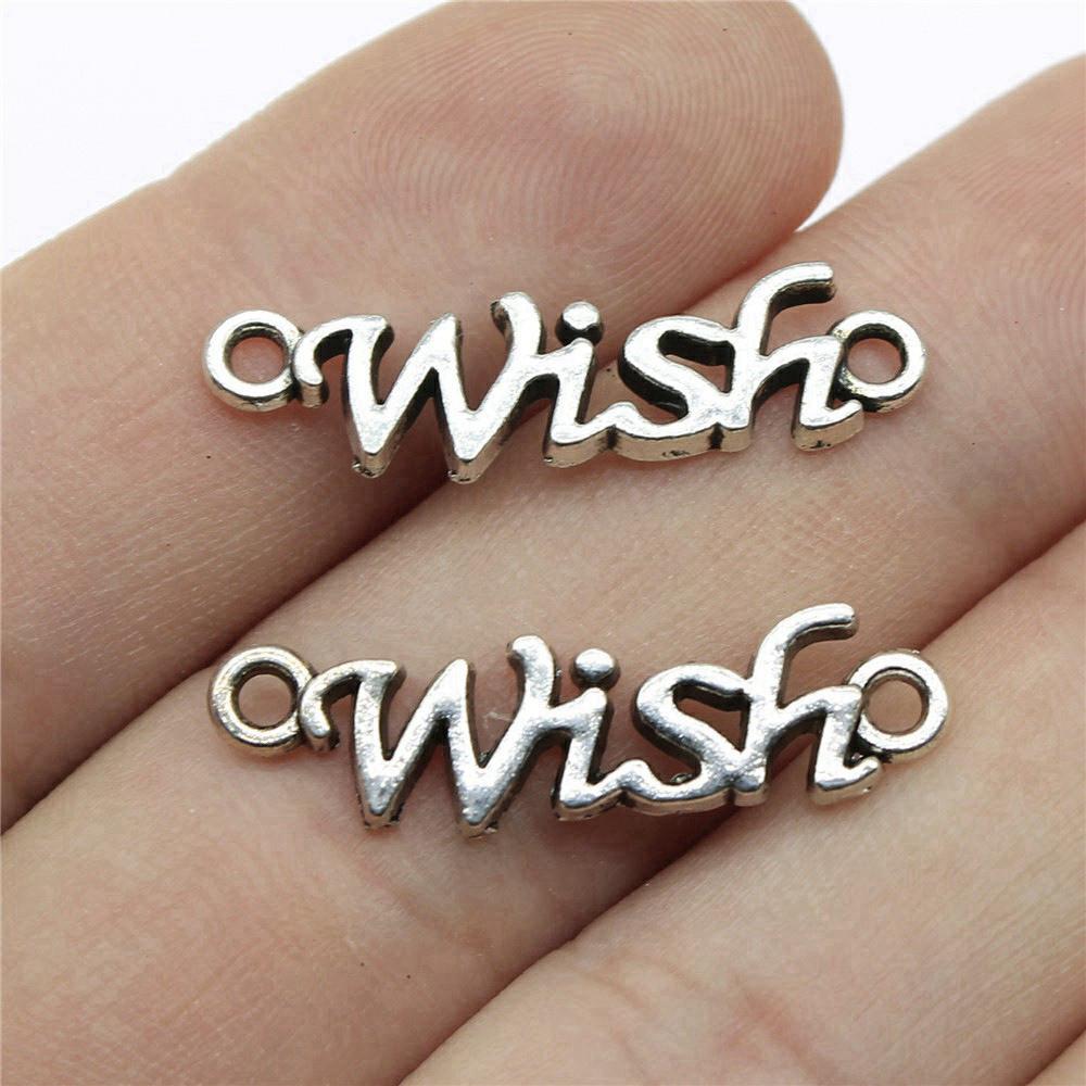 Letter Plate Connectors Alphabet A-Z Antique Bronze Zinc Alloy Jewelry Making Craft Parts DIY Connect Parts